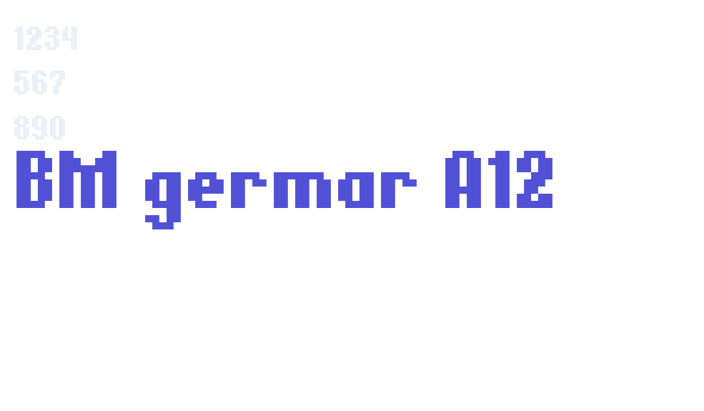 BM germar A12-font-download