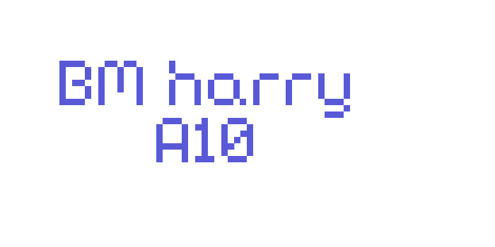 BM harry A10 Font Download