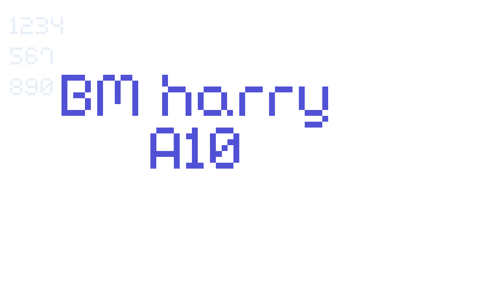 BM harry A10-font-download