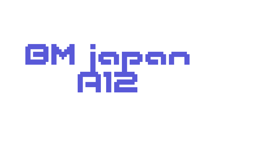 BM japan A12 Font