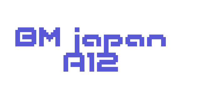 BM japan A12 Font Download