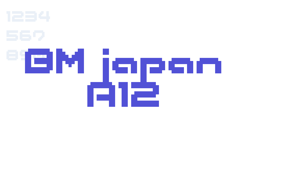 BM japan A12-font-download