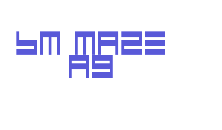 BM maze A9 Font