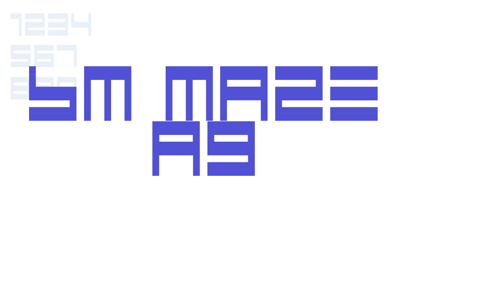 BM maze A9-font-download