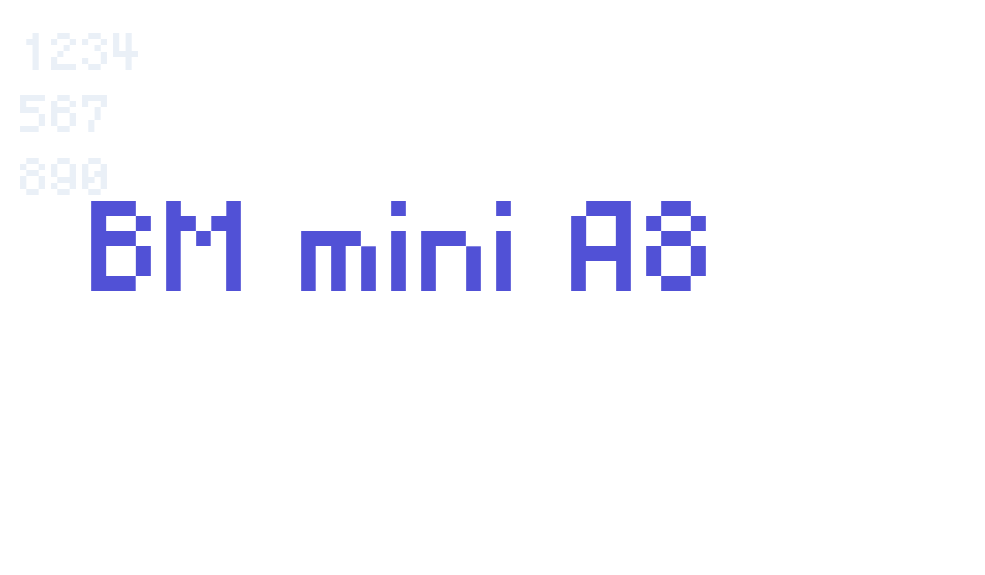 BM mini A8-font-download