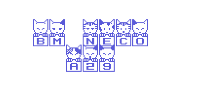 BM neco A29 Font Download