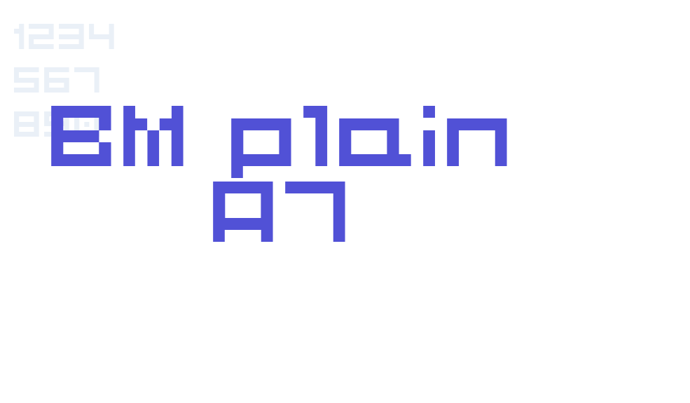 BM plain A7-font-download