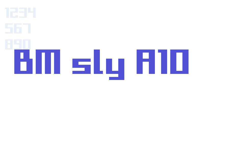 BM sly A10-font-download