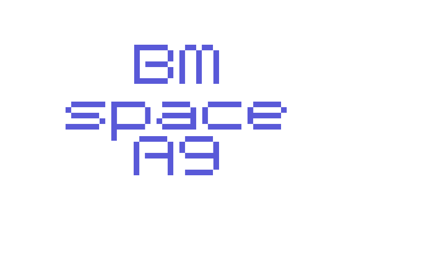 BM space A9 Font