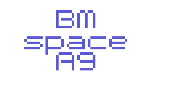 BM space A9 Font Download