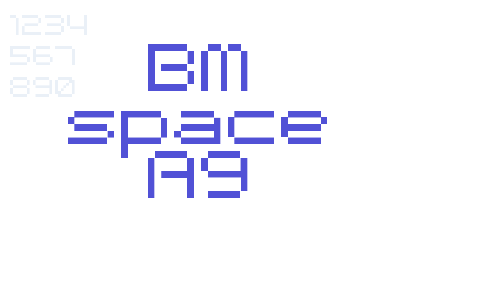 BM space A9-font-download