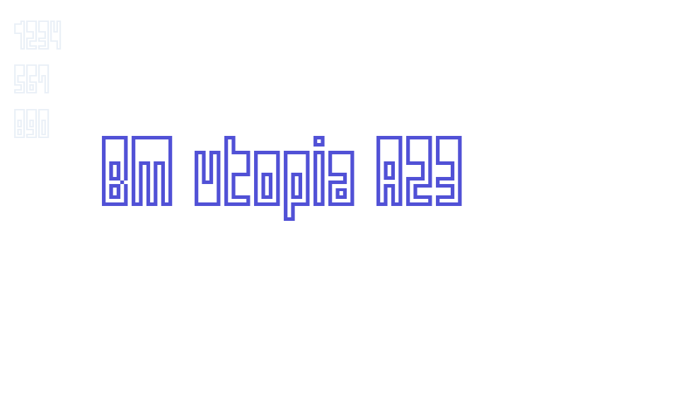 BM utopia A23-font-download