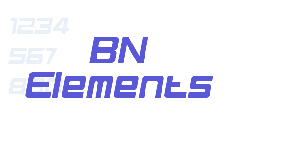 BN Elements font free