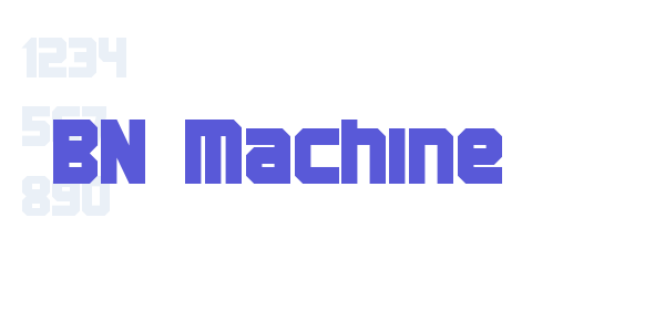 BN Machine font