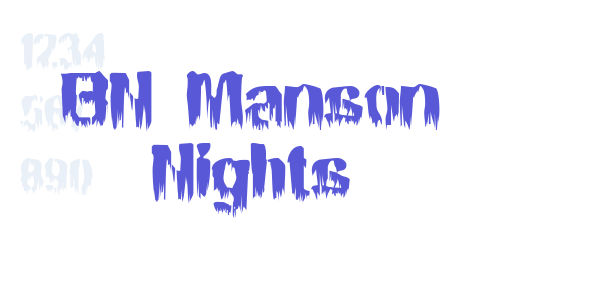 BN Manson Nights font free