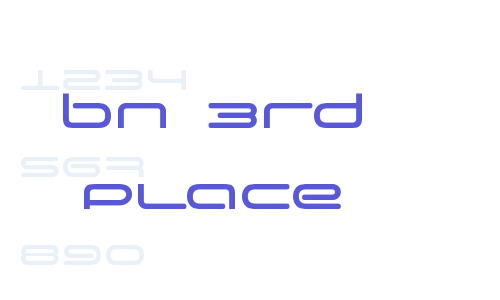 BN 3rd Place Font Download