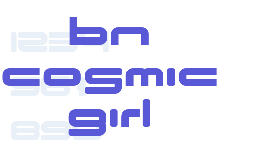 BN Cosmic Girl Font Download