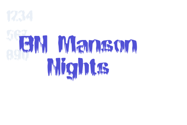 BN Manson Nights Font Download