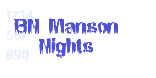 BN Manson Nights-font-download