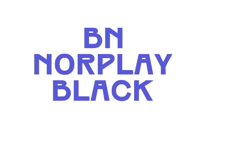 BN Norplay Black Font Download