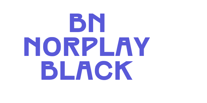 BN Norplay Black Font Download