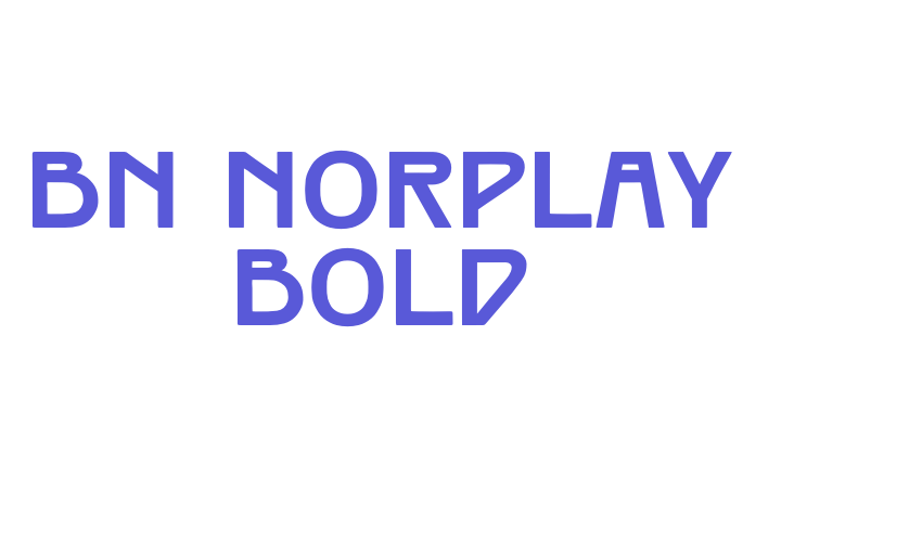 BN Norplay Bold Font Download