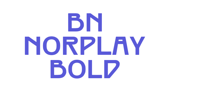 BN Norplay Bold Font Download