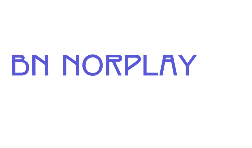 BN Norplay Font Download