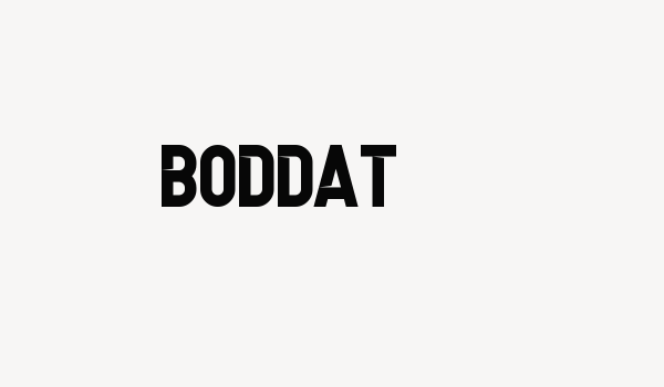 BODDAT Font