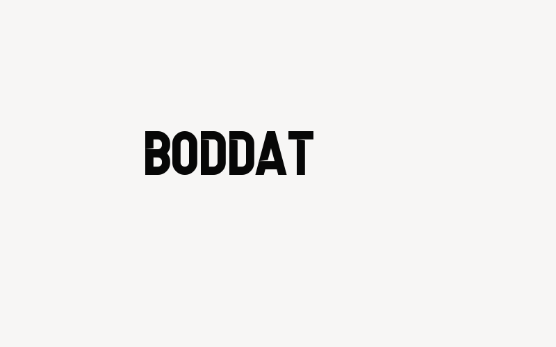 BODDAT Font