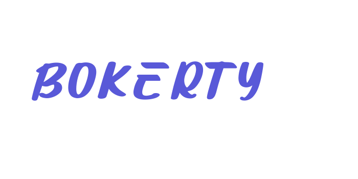 BOKERTY Font