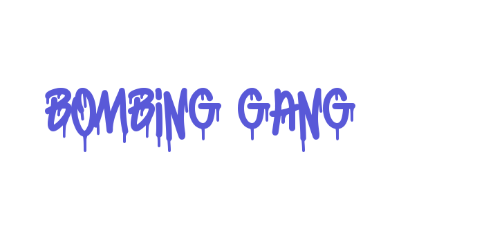 BOMBING GANG Font Download