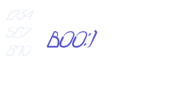 BOO:) font