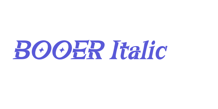 BOOER Italic Font Download