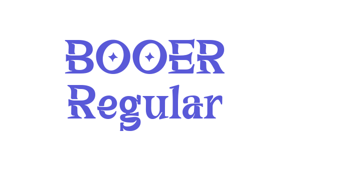 BOOER Regular Font