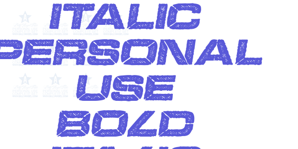 BOOKER ITALIC PERSONAL USE Bold Italic font free