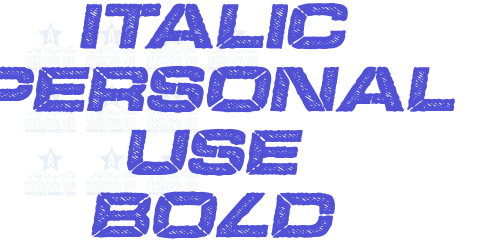 BOOKER ITALIC PERSONAL USE Bold Italic-font-download