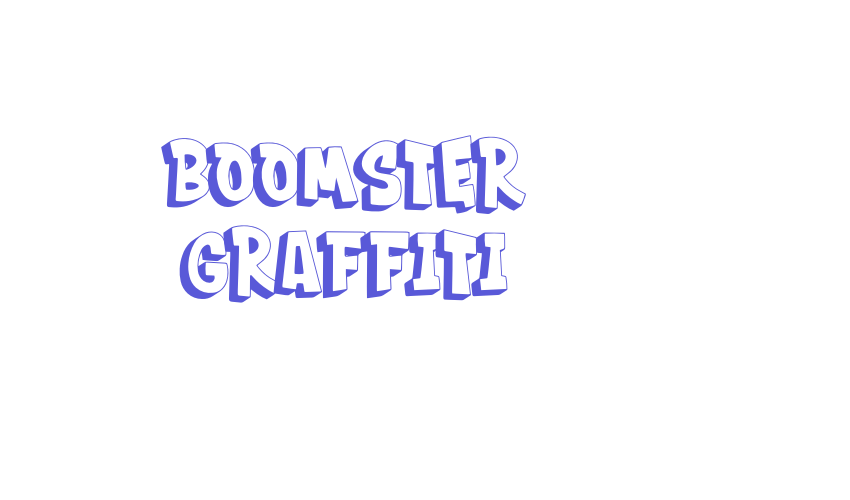 BOOMSTER Graffiti Font Download