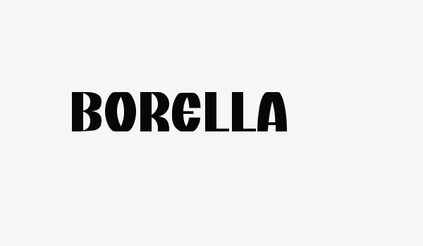 BORELLA Font