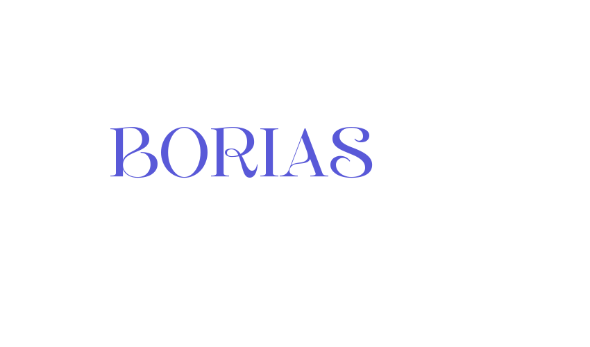 BORIAS Font