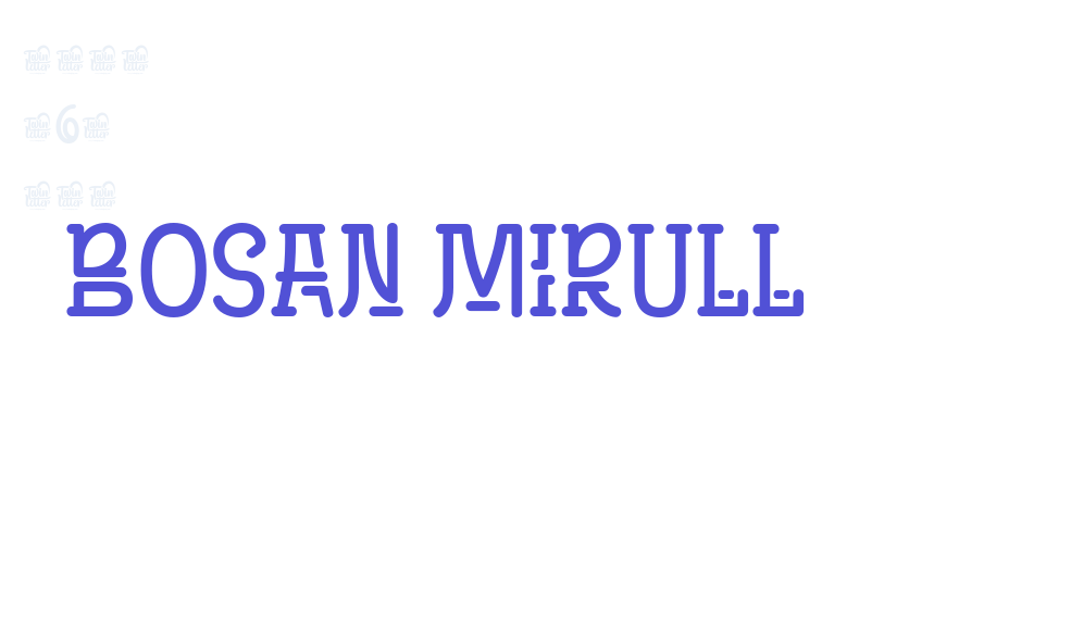 BOSAN MIRULL-font-download