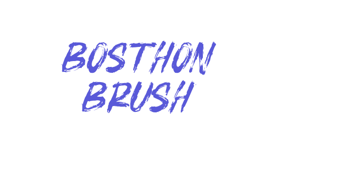 BOSTHON BRUSH Font Download