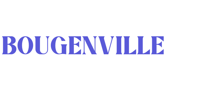 BOUGENVILLE Font Download