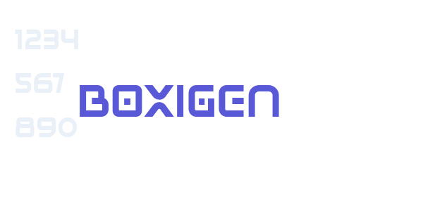 BOXIGEN font free