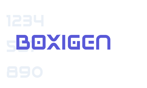 BOXIGEN Font