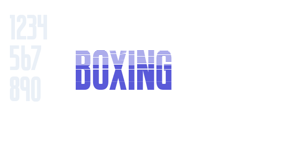 BOXING font free