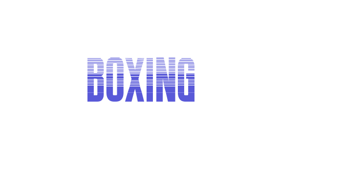 BOXING Font Download