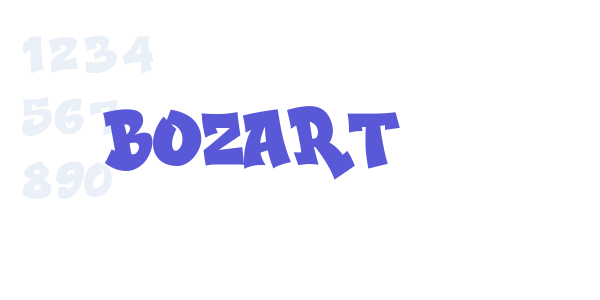 BOZART font free