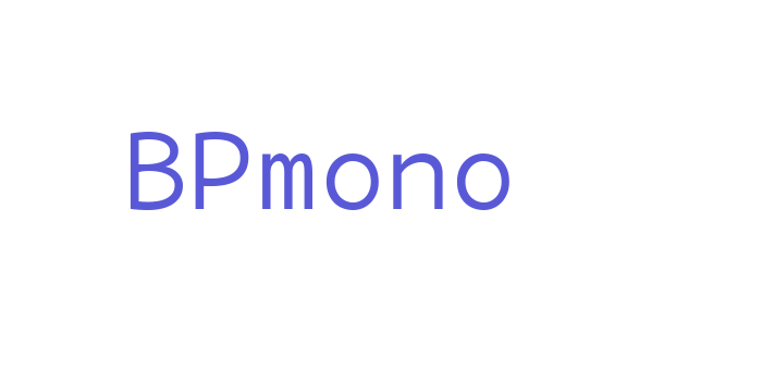 BPmono Font