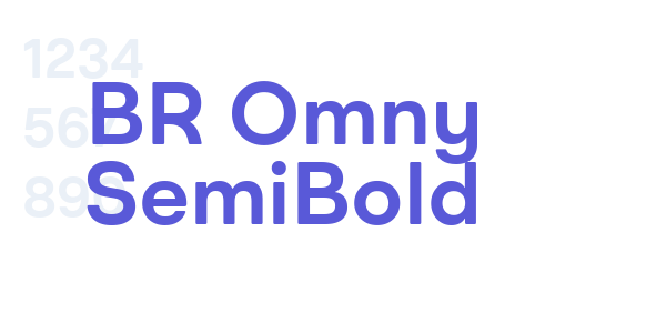 BR Omny SemiBold font free